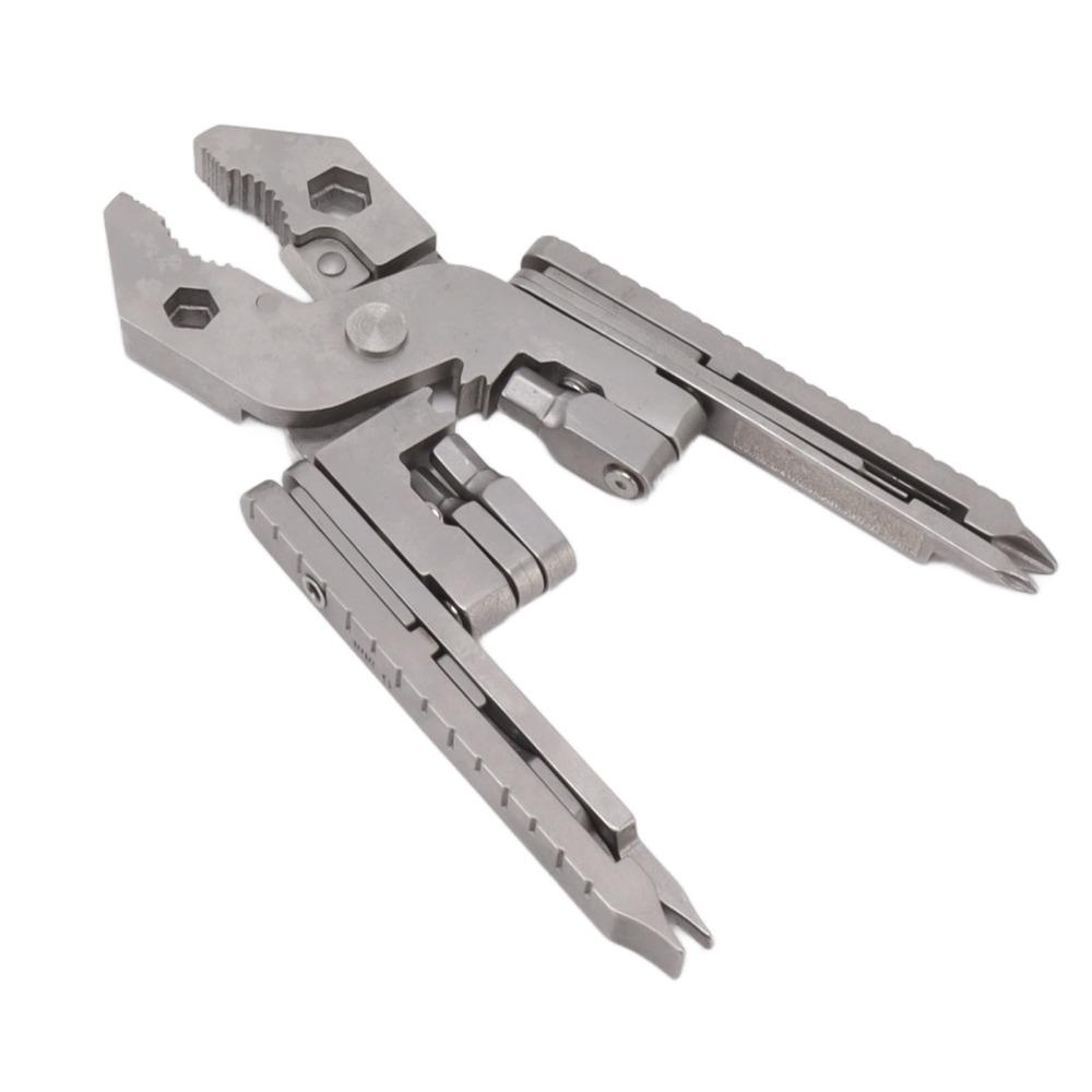 420 Stainless Steel Multi Tool Silver Outdoor Tool Sturdy Multitool Pliers Home Repair