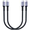 Два 30-сантиметровых USB 4 SUMPK 240 Вт USB C на USB C 40 Гбит/с Передача данных и Совместимые с Thunderbolt 4 Кабели Видеовыхода для Одного Дисплея 8K или Двух Дисплеев 4K, Кабель,