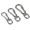 2Pcs 304 Stainless Steel Dog Leading Carabiner Clip Heavy Duty Pet Leash Buckle for Dog Walking
