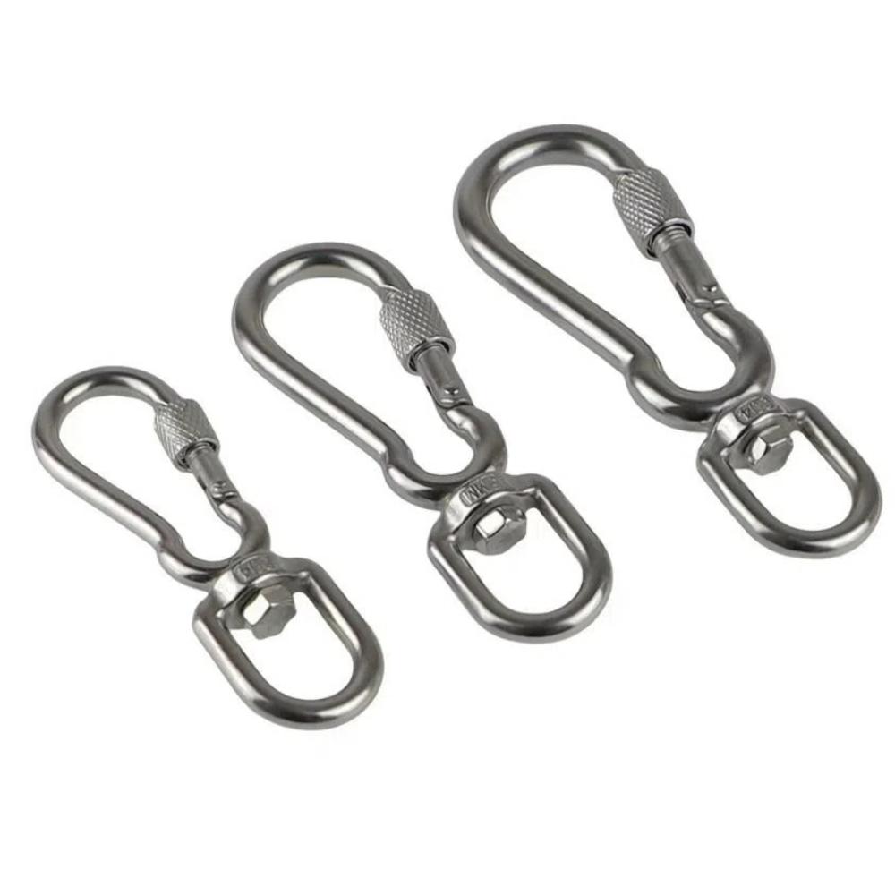 2Pcs Multipurpose Dog Leashes Clasp 304 Stainless Steel Pet Leash Buckle for Dog Walking