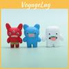 Cartoon Cute Fuggler Monster Model Desktop Ornament Set For Room Decoration