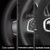 Hand Stitched Genuine Leather suede non-slip Car Steering Wheel Cover for Acura CDX TL MDX RDX ZDX Interior accessories