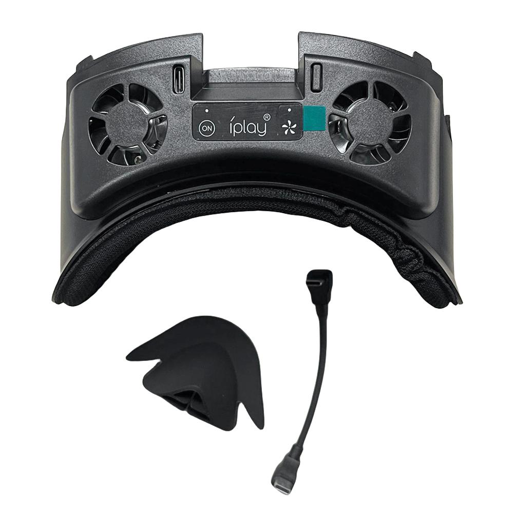 Маска для лица с охлаждающим вентилятором, радиатором лицевого интерфейса с RGB-подсветкой, охлаждающей маской с носовой накладкой, препятствующей протеканию, для Meta Quest 3