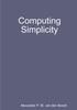 Книга Computing Simplicity
