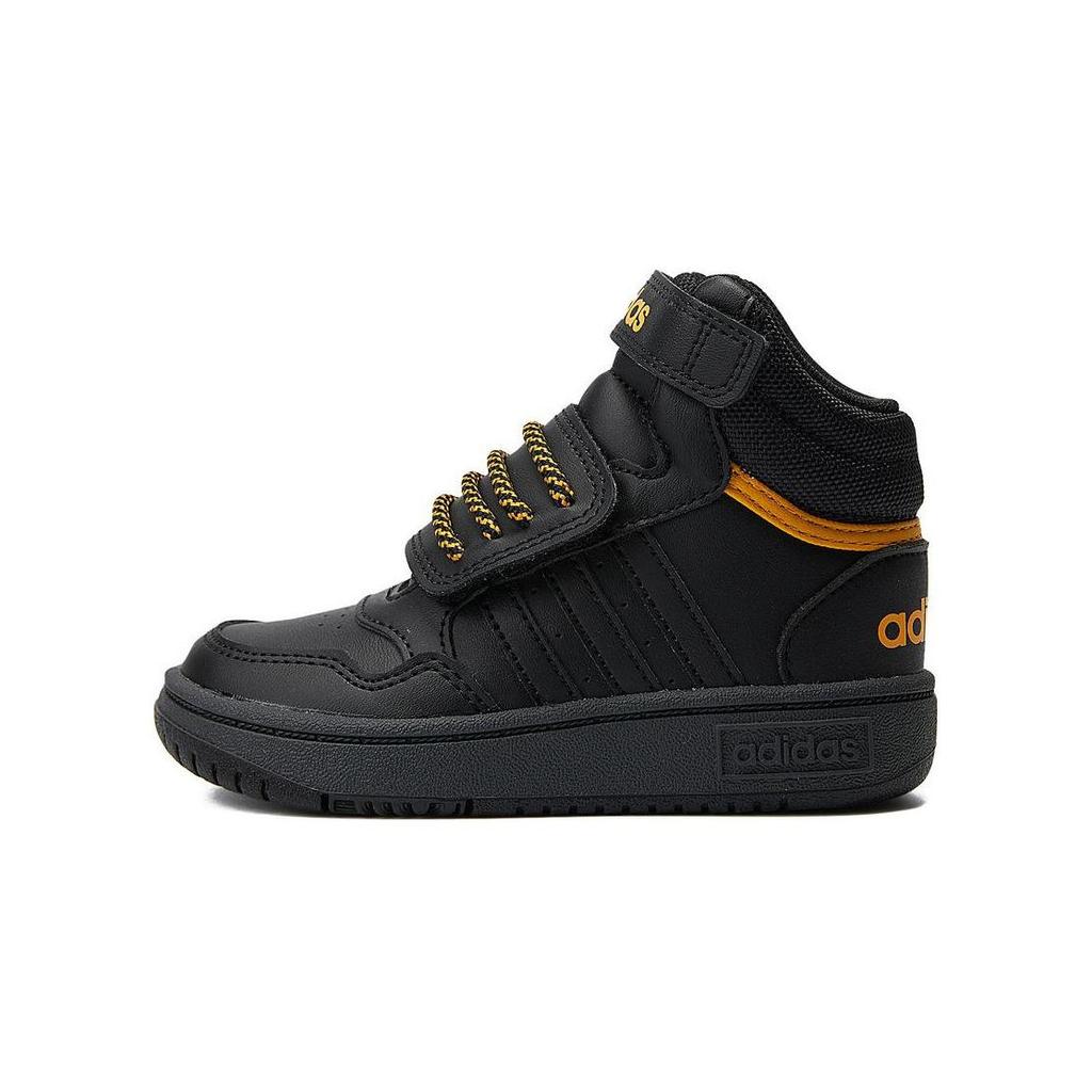 Adidas Hoops 3.0 Mid I Black Preloved Yellow Baby Sneakers Core-Black IF7755