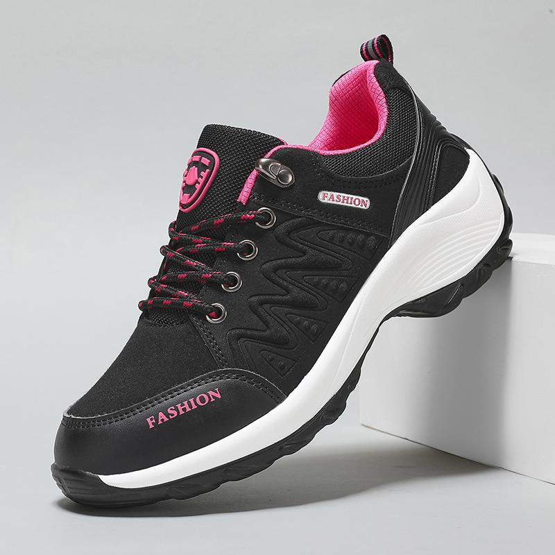 Ретро-кожаные кроссовки ручной работы для женщин 2024 г. Черные нескользящие кроссовки для ходьбы, подходящие для прогулок на свежем воздухе и путешествий