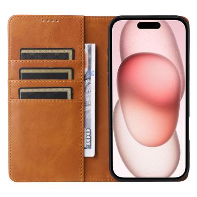 Чехол-кошелек для iPhone 15 с RFID-защитой, кожаный чехол для телефона, подставка для просмотра