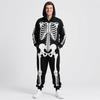 Halloween Costume Luminous Skeleton Print Family Matching Pajamas Hooded Long Sleeve