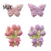 High-quality Car Scent Decorative Floral Air Vent Clip Cute Tulip/Butterfly Fragrance Diffuser Conditioner Outlet Charm for Auto Interior Accessories