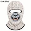 3D Face Printed Winter Mask Cover Full Coverage Ski Mask Hood New Funny Ski Mask  For Men Woman