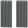 VidaXL Rideaux en voile avec œillets 2 pcs gris foncé 140x225 cm, rideau en filet, rideau transparent, voile de fenêtre, 4102079