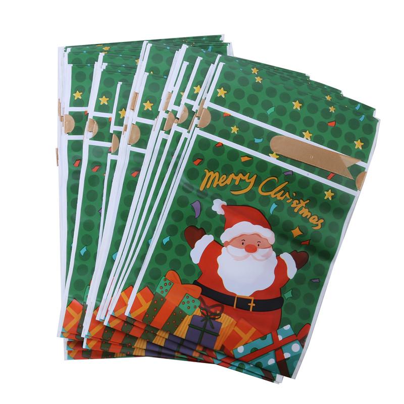 50 шт. рождественские конфетные пакеты для сладостей милые подарочные пакеты со шнурком для подарков на свадьбу