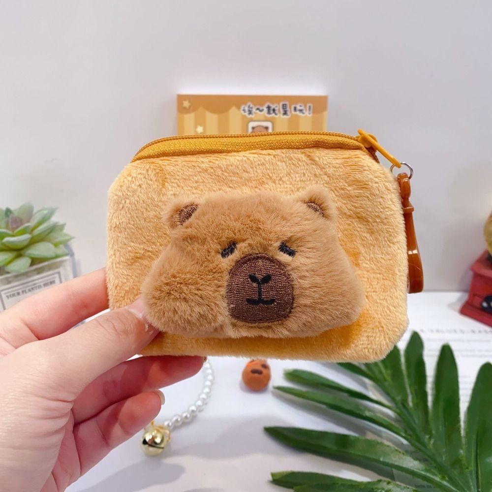 Канцелярский набор Capybara Kawaii Pearl Bracelet New Plush Coin Кошелек