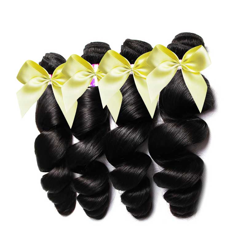 Модные и элегантные 100% натуральные черные человеческие волосы толщиной 10А