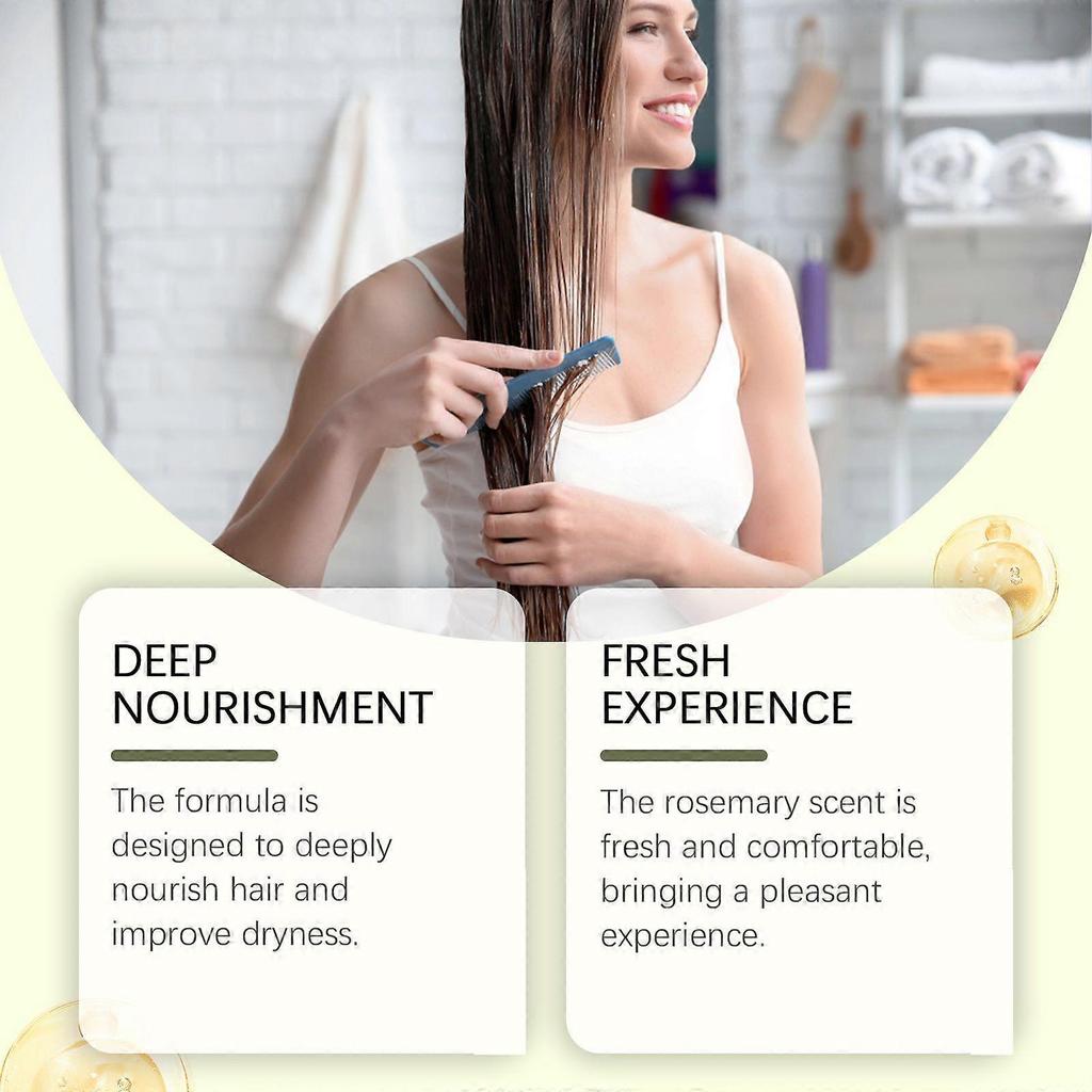 Hoegoa Rosemary Hair Care Set: Anti-Dandruff, Oil-Control Shampoo, Lingering Fragrance, Moisturizing Conditioner, Refreshing Hair Quality