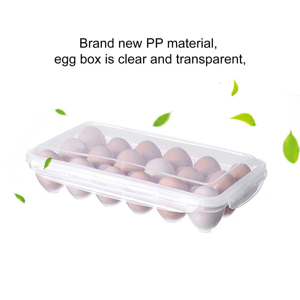 Подставка для яиц с крышкой для холодильника, пластиковый контейнер для хранения/держатель для лотка для яиц с крышкой, вмещает 18/10 яиц