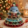 Handmade Crochet Animals Set Layered Knitted Xmas Decor Crochet Christmas Tree DIY Kit  Christmas