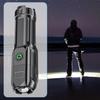 Outdoor LED Flashlight Zoomable Telescopic High Lumens USB Rechargeable Super Bright Outdoor Portable Camping Emergency Handheld Torch