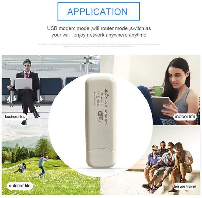 Портативный 4G WiFi автомобильный хотспот-роутер Crescent со слотом для SIM-карты.