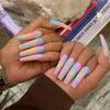 Artificial Nails European and American Long Ballet Nails Rainbow False Nails Manicure