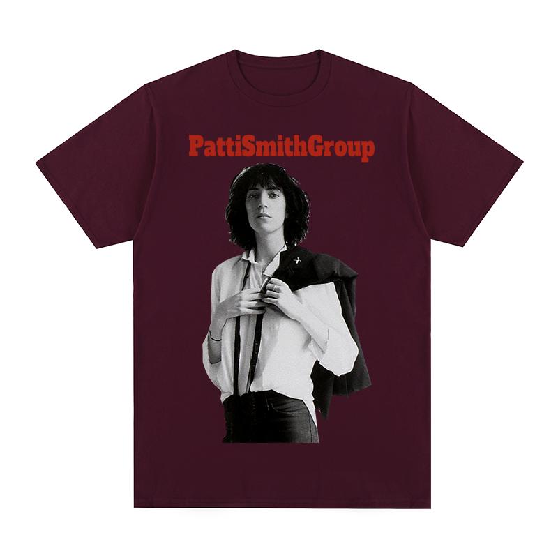 Patti Smith Group Vintage Tshirt European American Y2k Cotton Men T shirt New Tee Tshirt Womens Tops