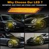 Sequential Flashing LED Dynamic Turn Signal Side Marker Light 2Pcs For Porsche 987 Cayman Boxster 911 997 Carrera Turbo GT3 GT2