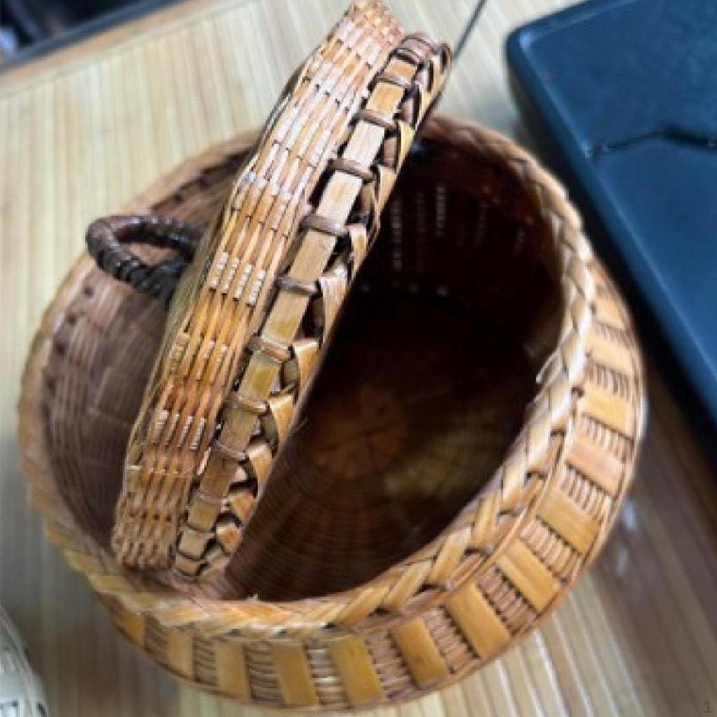 Бамбуковая плетеная корзина для яиц, держатель для фруктов, настольный многофункциональный ручной работы для хранения