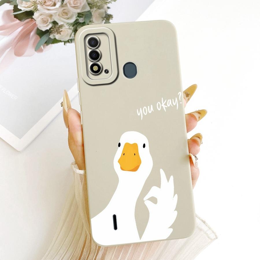 For Itel P37 Pro Vision 2Plus Phone Case Cute Rabbit Liquid Soft Silicone Bumber Shell For Itelp37 Capa Vision2s Back Cover