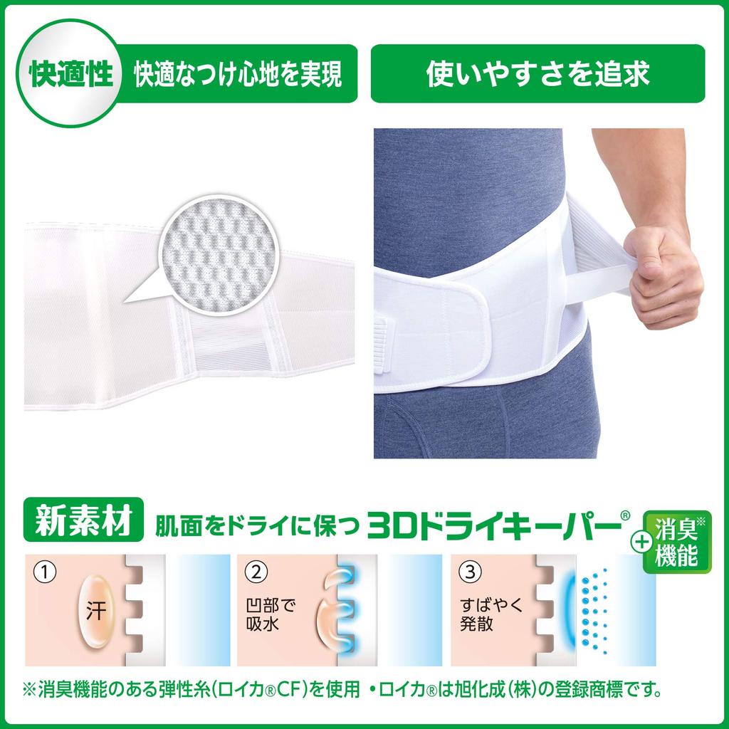 Япония Sigmax Media Aid Firm Унисекс Supporter, Guard, Waist, Standard, L, Белый,