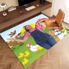 1pc Ms. Rachel Print Area Rug - Soft, Washable Non-Slip Indoor Mat, Living Room, Home Office Decorative Rug,Office Decorative