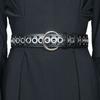 Korean Style PU Leather Belt Metal Buckle Y2K Girl Waistband Elegant Wide Waistband  Ladies/Girls