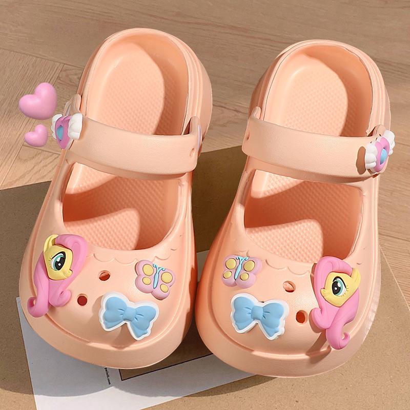 Милые Мультяшные Кроксы My Little Pony для Детей и Взрослых - Нескользящая Мягкая Подошва для Пляжа и Дома