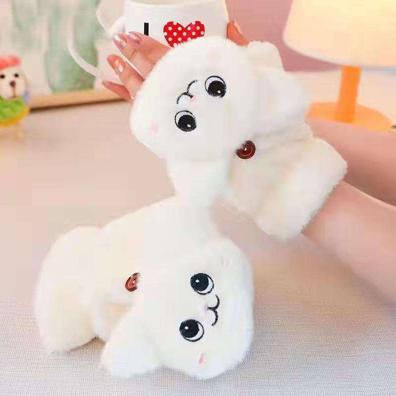 1PAIR Winter Plush Gloves, Perfect Christmas Gift Thick Insulation Cute Fashion Multipurpose