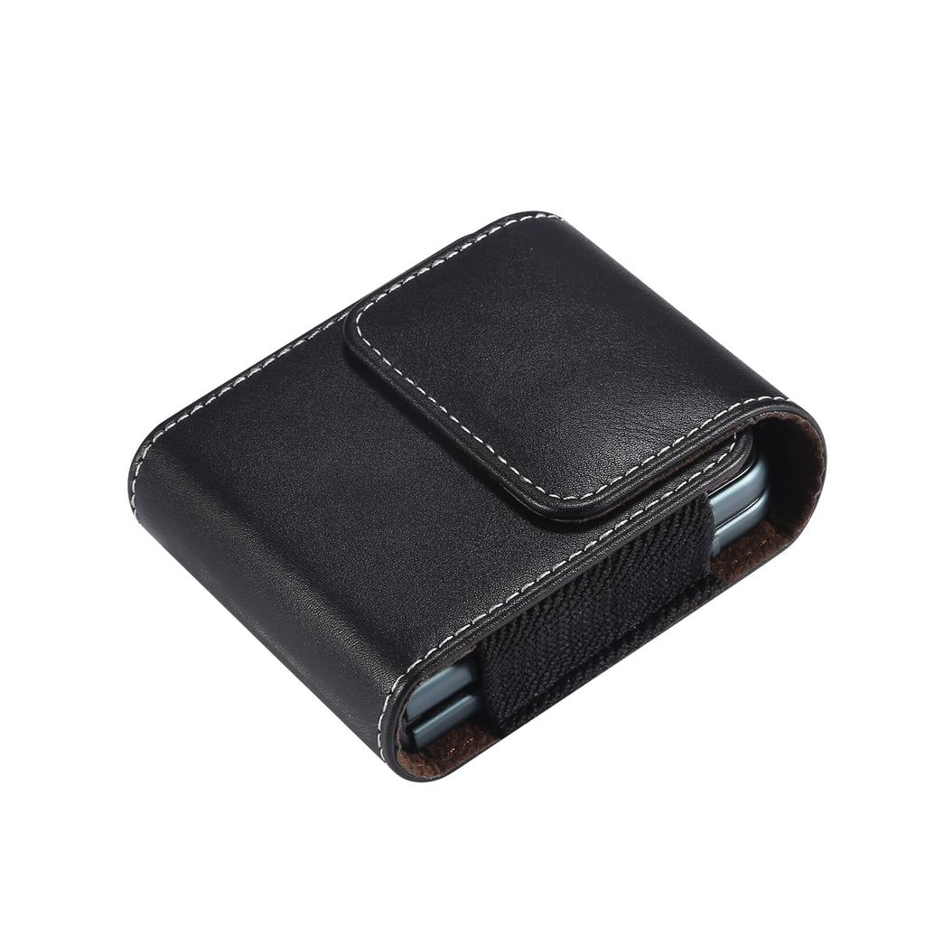 Кожаный чехол с зажимом для ремня, поясная сумка для Samsung Z Flip 3 5G/Z Flip/Moto Razr 5G, бизнес-флип, кожаный магнитный зажим для ремня, кобура, чехол для телефона
