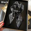 1Pcs Paisley Print Imitation Silk Scarf Breathable Neckerchief Square Scarf  Fashion Accessory