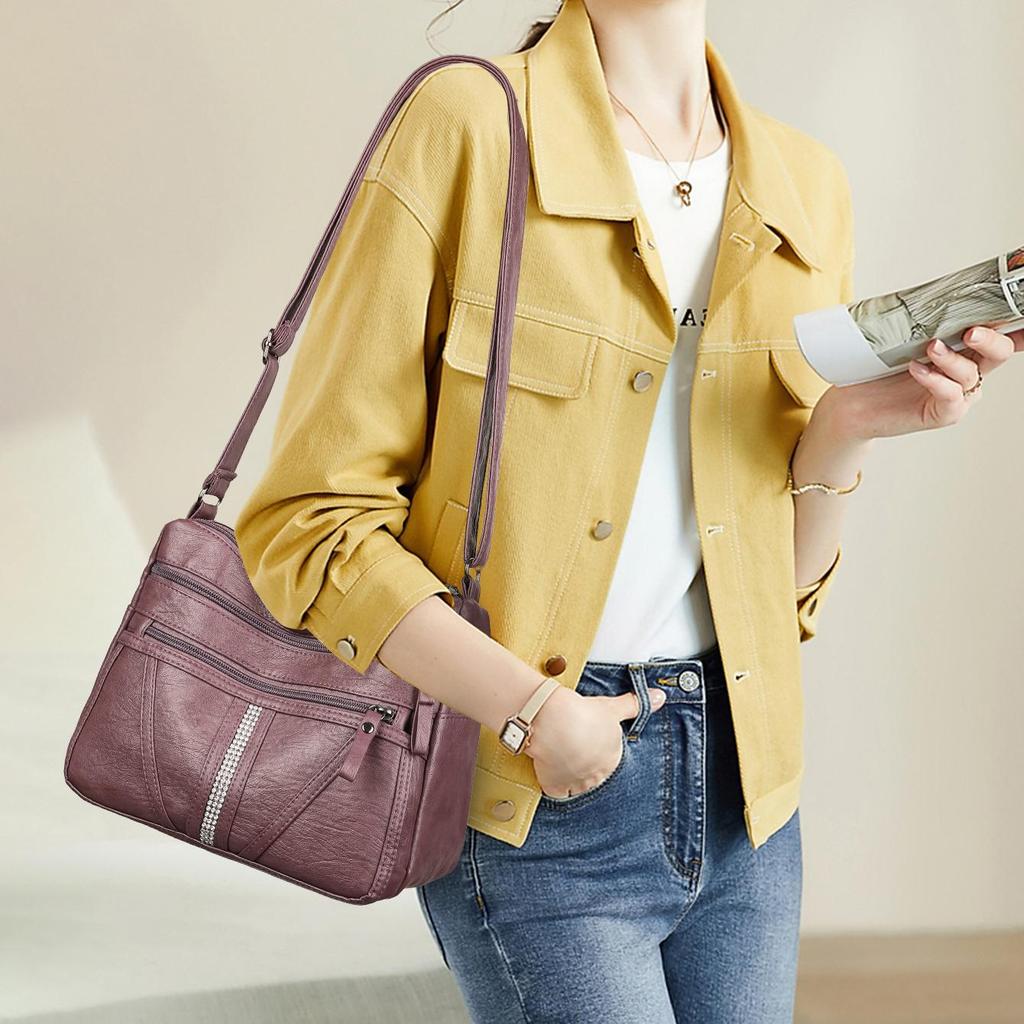 Женская сумка 2026 Тренд Сумки Леди Сумки через плечо Мягкая кожа Мода Универсальная сумка кроссбоди