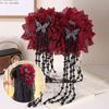 Feather Flower Pearls Hair Claw Cloth Hair Accessories Fashion Bow Hairgrips  for Girl