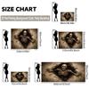 1 piece of 2D flat background fabric a background fabric featuring a protruding skeleton figure wooden wall panel.PMJ