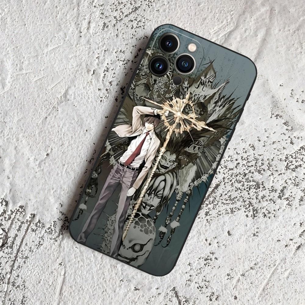 Чехол для телефона L-Lawliet Death Note для iPhone 17 Air 16 15 14 13 12 11 Pro Max Xr X Xs Mini Plus Черный Мягкий Силиконовый Чехол