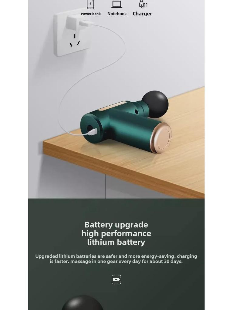 Компактный массажер для расслабления мышц, вибрации шейного отдела позвоночника и фитнеса