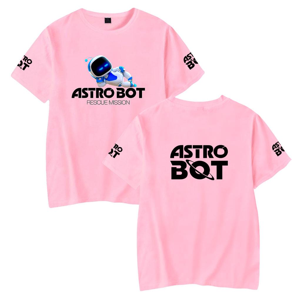 Astro Bot Printing Женская Мужская Футболка Повседневные Дышащие Футболки Смешные Свободные Футболки Футболки Уличные Футболки Большие Размеры Мужские