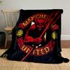 Spanish Emblem Black Designed Flannel blanket for bedroom, living room, sofa, and nap