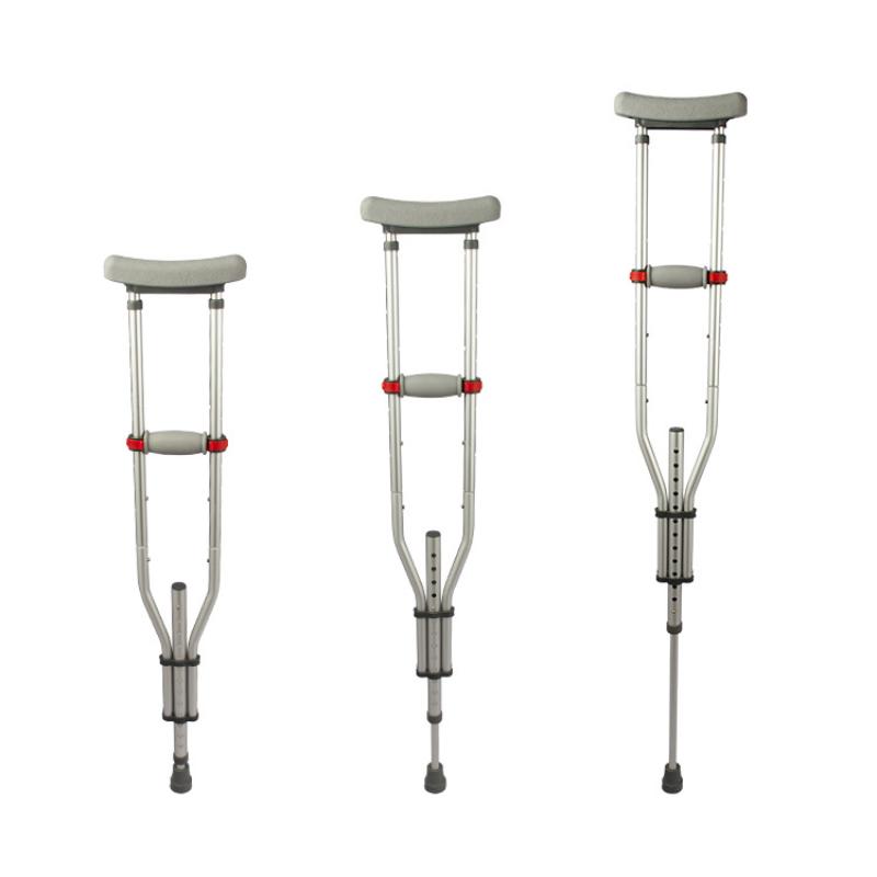 Подмышечный костыль с амортизирующей подушечкой для ног, переносные складные двойные костыли с резиновой подушечкой, регулируемые ходунки для пожилых людей