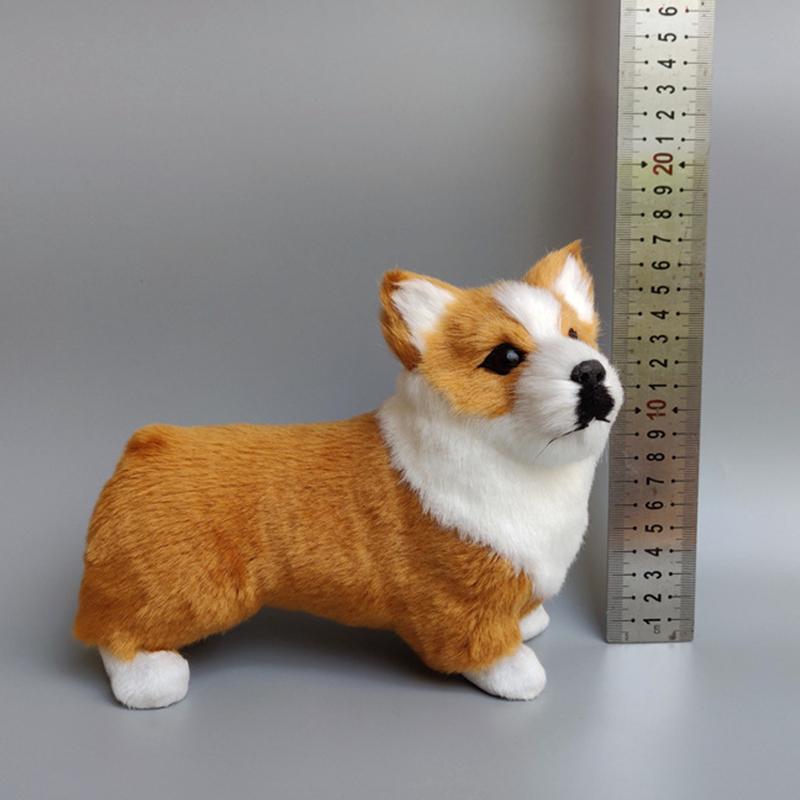 Милая Игрушка-собака Корги с короткими лапами, Модель Животного, Фигурка, Декор для Дома, Украшения, Поделки, Обучающие Фигурки, Игрушки, Подарок
