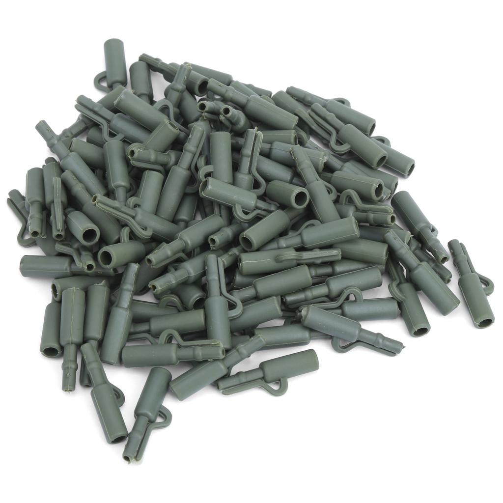 100 Sets 35MM Carp Fishing Fixing Line Connector Sleeve Clip Tackle Accessory