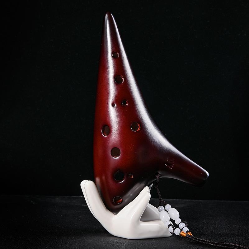 Керамическая окарина База Орф-инструменты Исцеление 12 отверстий Окарина времени Звуковая терапия Профессиональные музыкальные инструменты Аксессуары Легендарные окарины