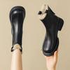 Women's Thick-Soled British Style Martin Boots 2024: Velvet-Lined, Warm, Skinny, Short Snow Boots for Autumn/Winter