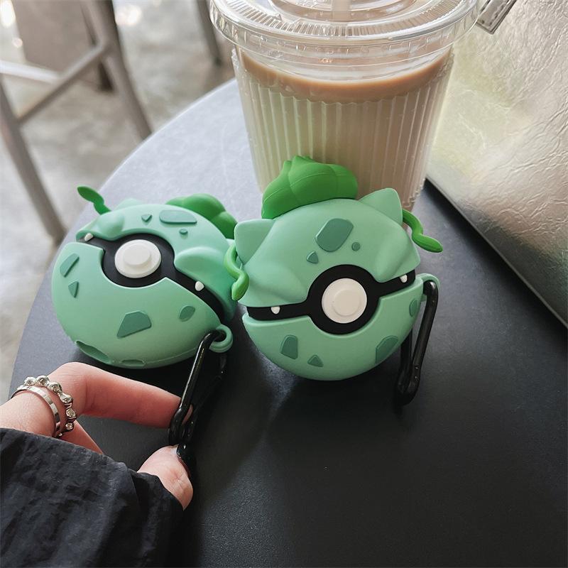 3D милый Poke Ball силиконовый защитный чехол для AirPods 4 поколения наушники гарнитура чехол для Airpods 1 2 3 чехол с брелком