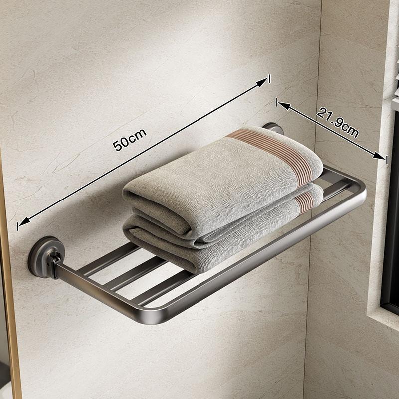 Вакуумная вешалка для полотенец с отрицательным давлением для ванной комнаты, настенная, с большим интервалом для вентиляции, алюминиевая, устойчивая к ржавчине