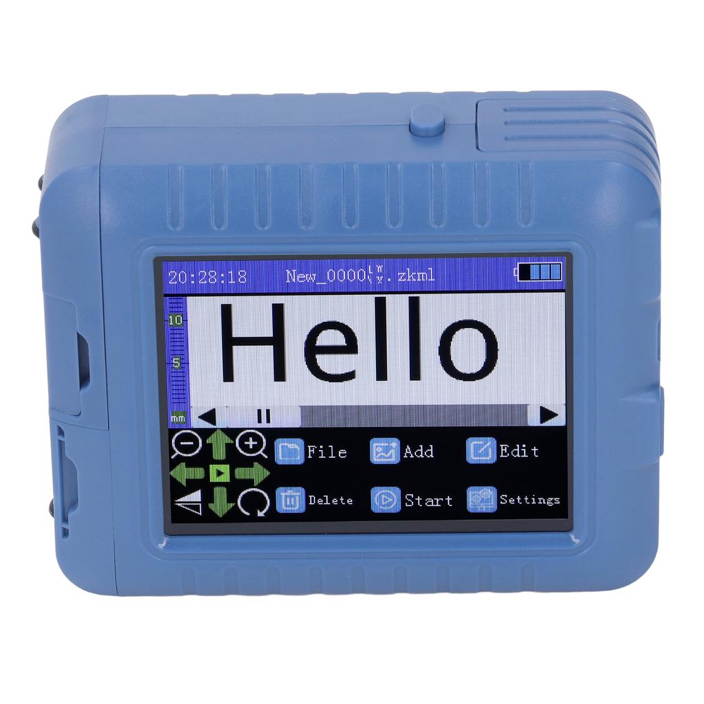 12,7 мм 3,5-дюймовый мини-струйный принтер с синим цветом, тип C, DPI, регулируемая машина для печати QR-кодов